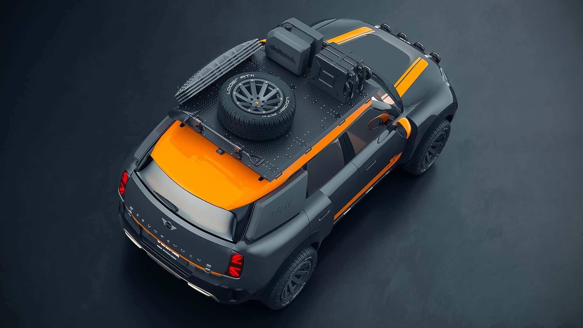 Mini Countryman i Dakar Rally-stil, vy 3