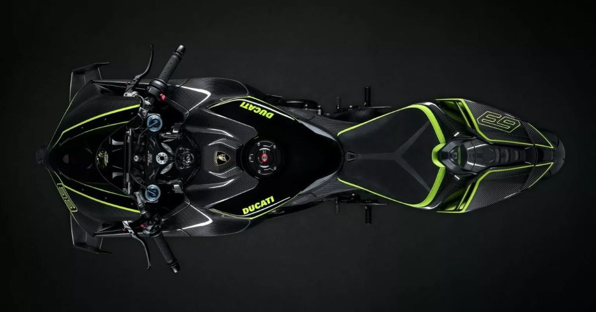 Ducati Panigale V4 Lamborghini sportcykel med unika designelement