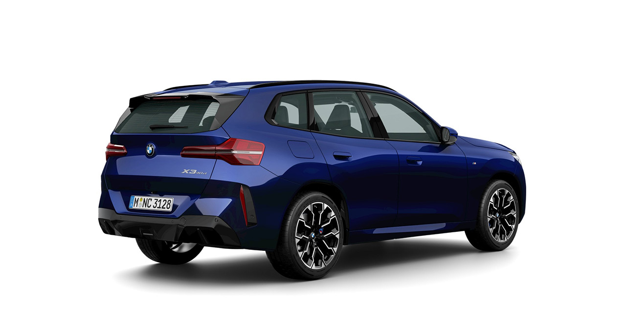 Interior of the new BMW X3 40d xDrive