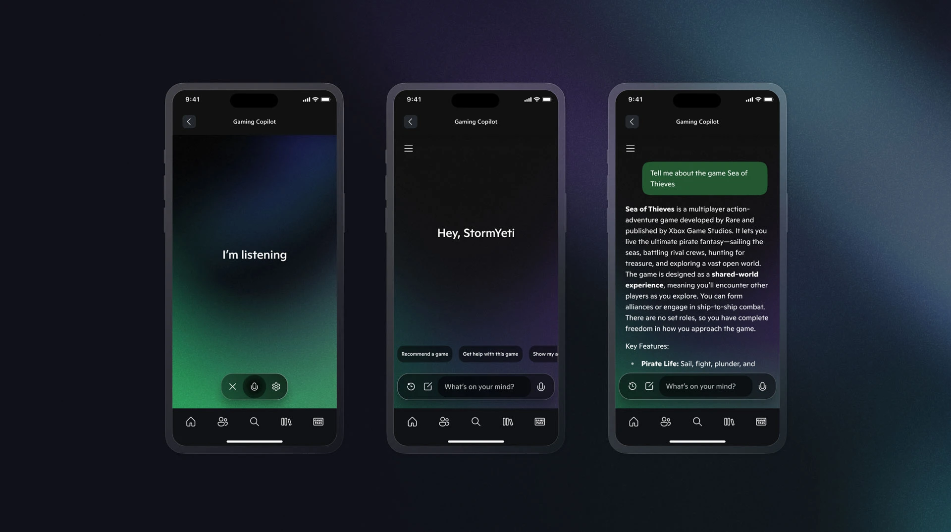Bild av Copilot för Gaming-app