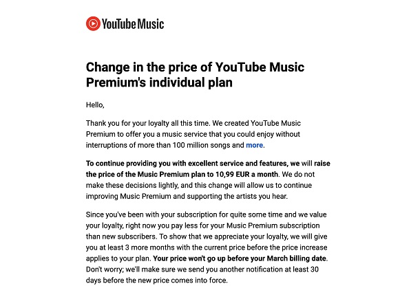 Google höjer kostnaden för YouTube Premium- och YouTube Music-prenumerationer i vissa länder, men erbjuder ett rabatterat pris på tre månader-2