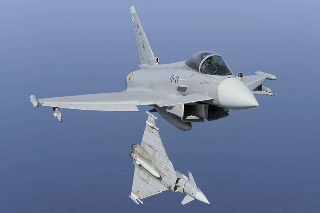 Eurofighter Typhoon. Illustration av det spanska försvarsministeriet