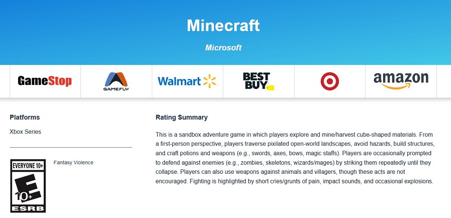 ESRB har utfärdat en åldersgräns för Xbox Series-versionen av Minecraft. Kanske kommer det populära spelet snart att släppas på en modern konsol trots allt-2