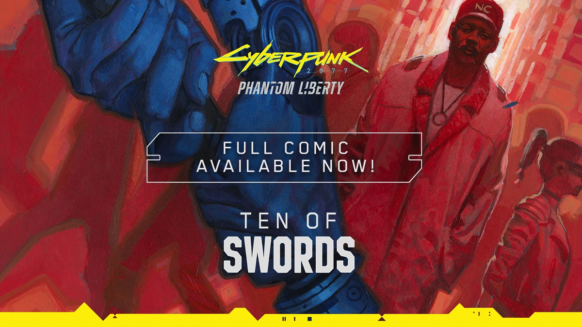 CD Projekt Red har släppt en gratis digital serietidning, Ten of Swords, som berättar bakgrundshistorien till expansionen Phantom Liberty för Cyberpunk 2077