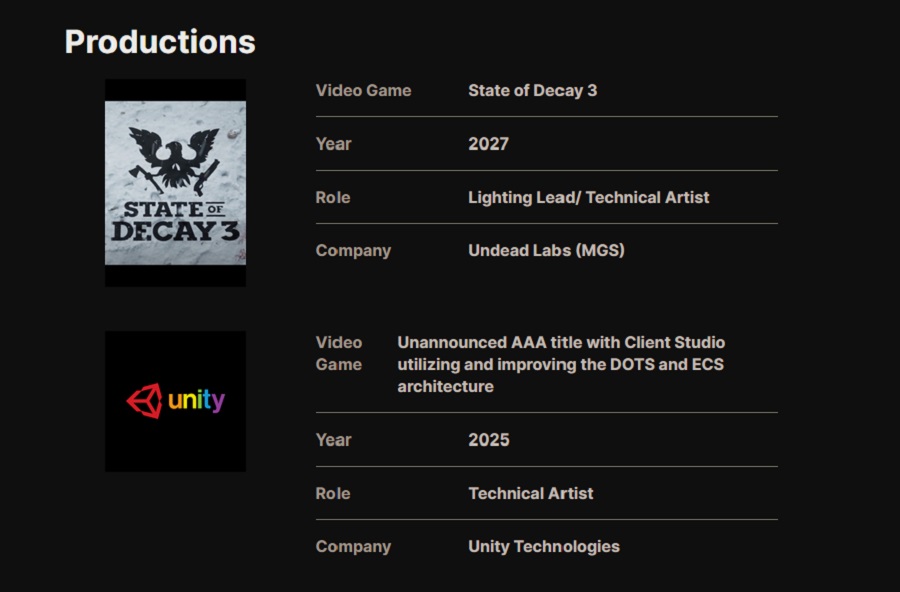 Oavsiktlig insider från Undead Labs studio artist: State of Decay 3 är planerat att släppas 2027-2