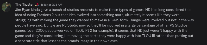 Insider: Naughty Dog har avbrutit utvecklingen av ett multiplayerprojekt baserat på The Last of Us-universumet och kommer att använda det material som skapats i den fullfjädrade tredje delen av serien-2