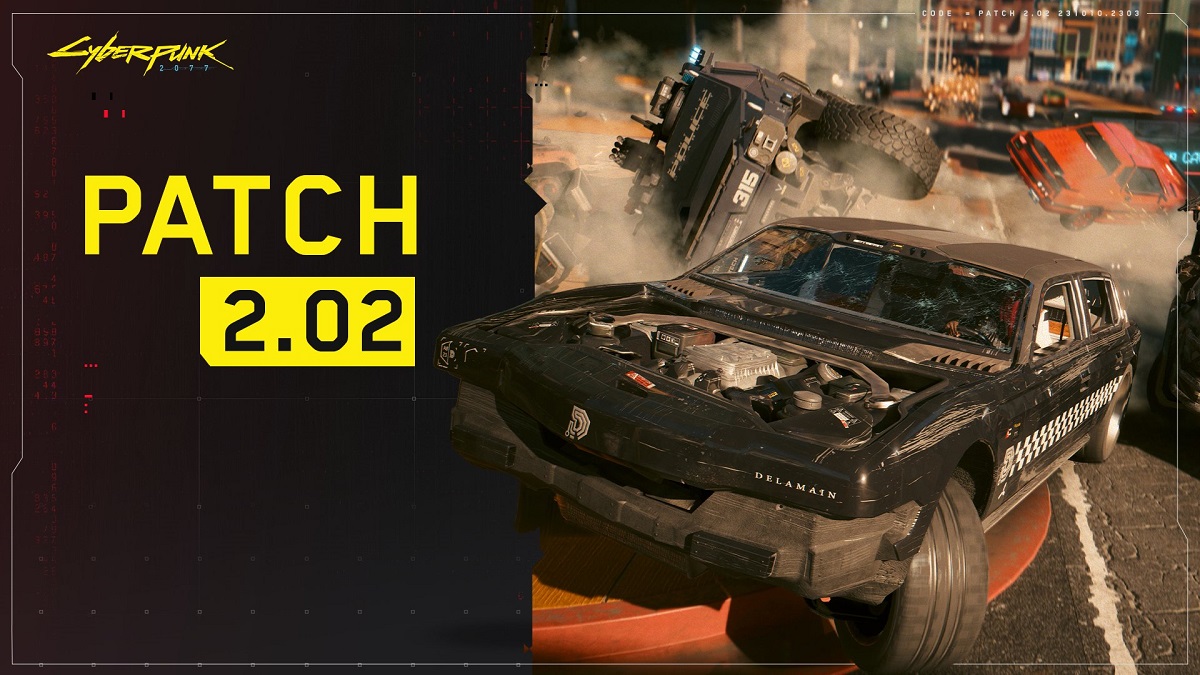 En stor patch 2.02 har släppts för Cyberpunk 2077. CD Projekt RED har åtgärdat ett stort antal buggar och tagit tillbaka Quadra Sport R-7 "Vigilante" maslcar för spelare på Xbox Series