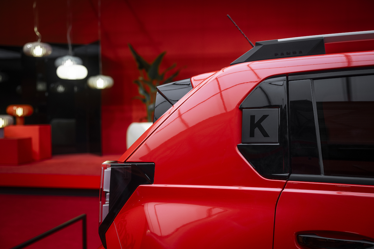 Interiör av Fiat Grande Panda Kartell