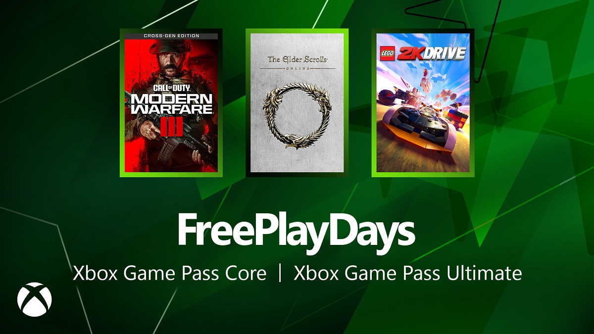 Call of Duty MW3, TES Online och LEGO 2k Drive är tillgängliga för Xbox ecosystem-användare som en del av Free Play Days