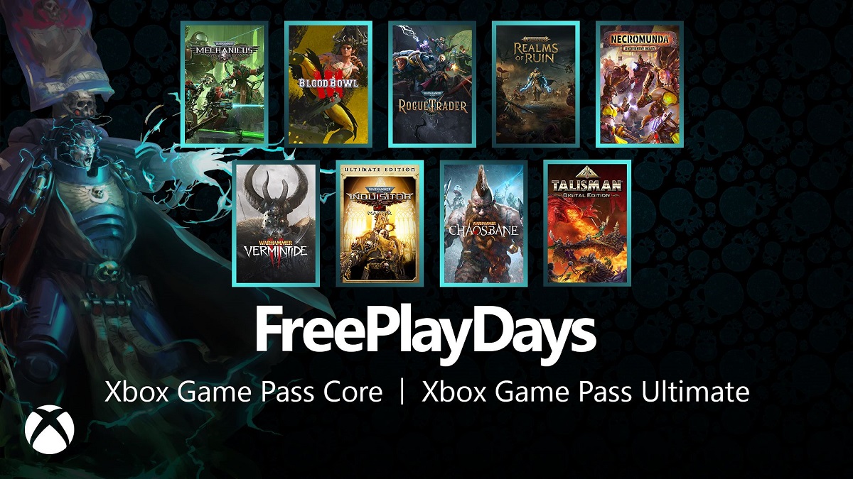 Som en del av Free Play Days är nio spel från den populära Warhammer-serien tillgängliga för Xbox Game Pass Core- och Ultimate-prenumeranter