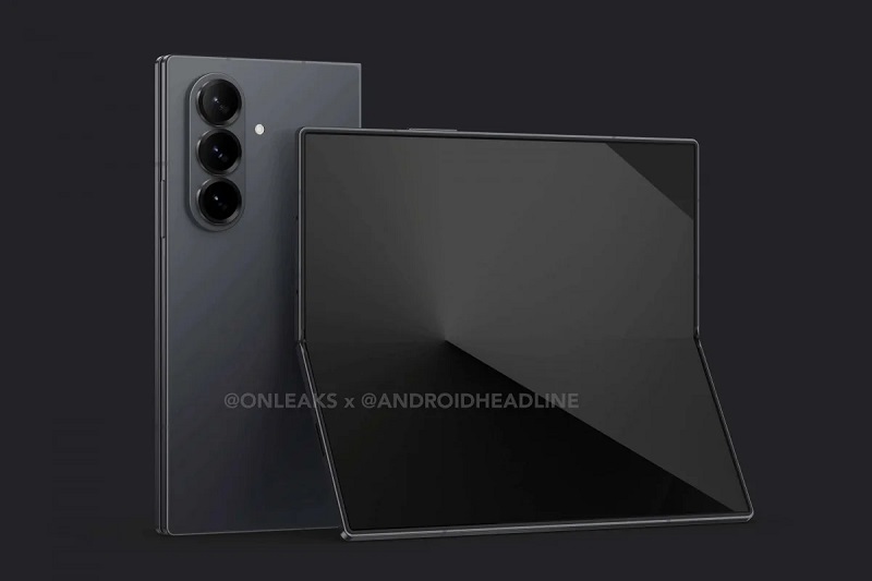 Galaxy Z Fold 7 läckt render