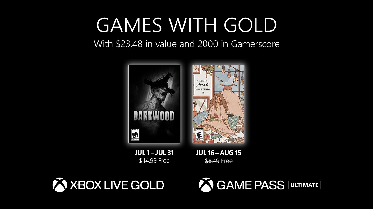 Xbox Live Gold-abonnenter kommer att få två spel i juli: skräckspelet Darkwood och det snygga pusselspelet When The Past Was Around