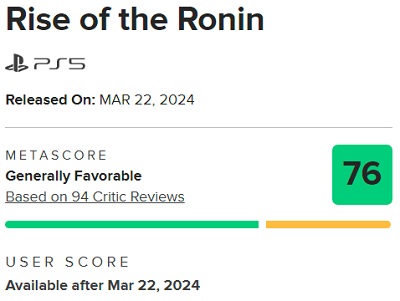 Ett bra spel som kunde ha varit så mycket bättre: kritikerna har reserverat sitt beröm för Rise of the Ronin-2
