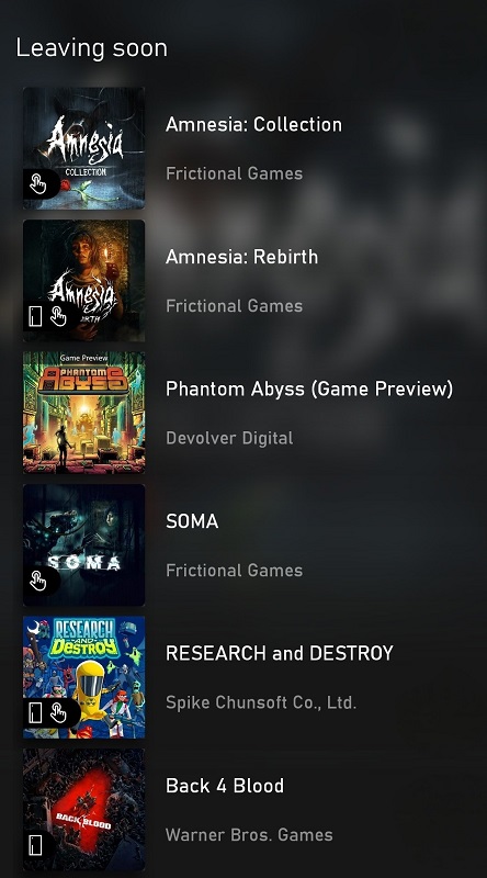 Amnesia: Rebirth, Soma, Back 4 Blood och ytterligare tre spel kommer att tas bort från Game Pass-katalogen i april-2