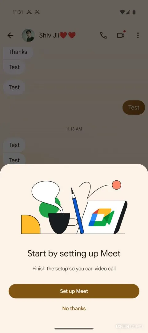 Nytt alternativ för videosamtal i Google Meddelanden