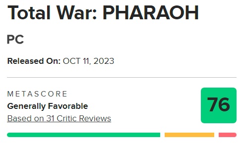 En välbekant strategi i en ny miljö: kritikerna välkomnade Total War: Pharaoh, men noterade bristen på nya idéer-2