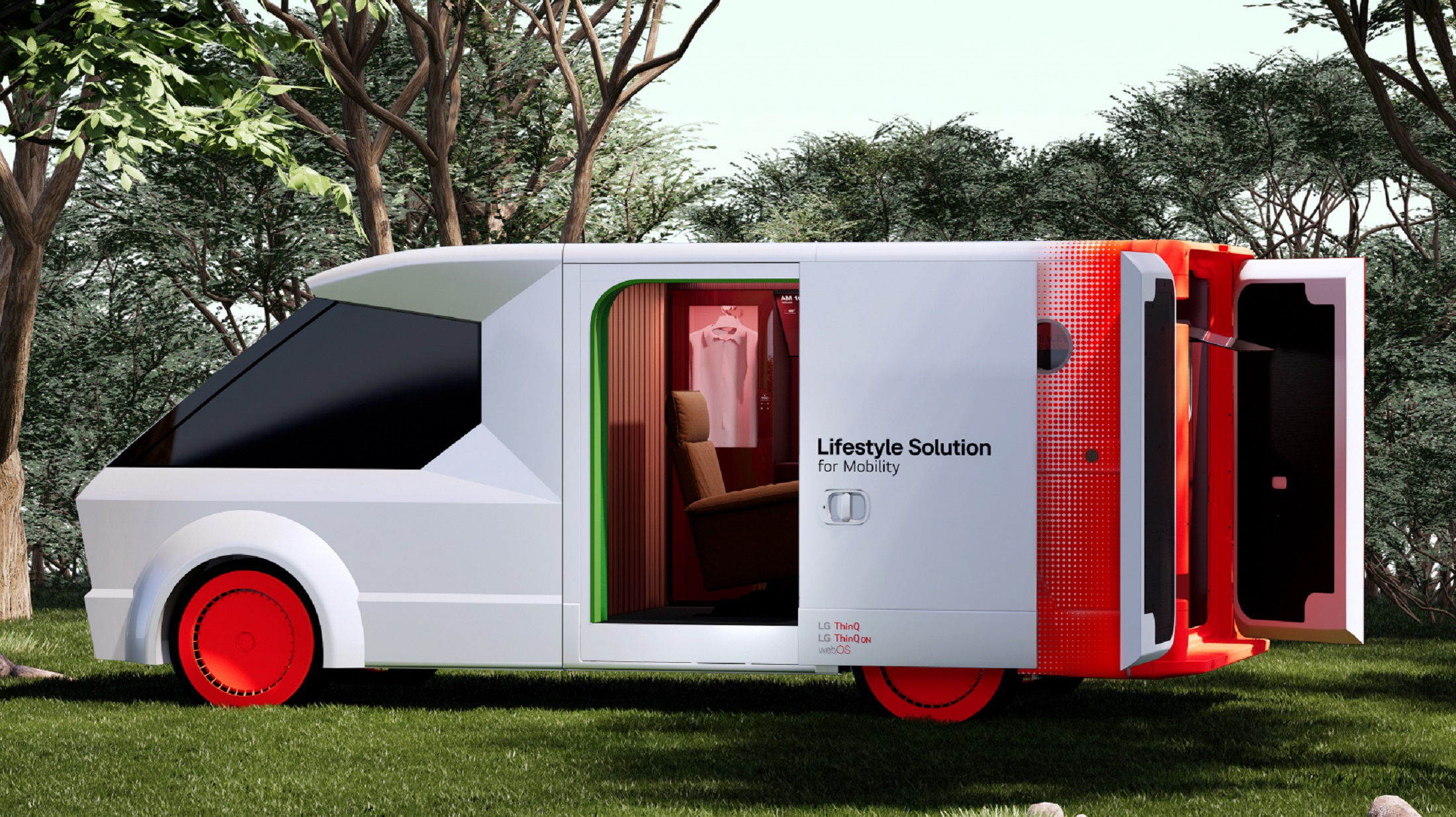 Futuristiskt utseende på Lifestyle Solution for Mobility van