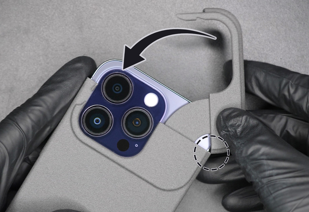 Installation av iPhone-fodral med USB-C