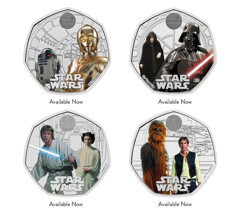 En kunglig gåva till Star Wars-fans: UK Mint har släppt en numismatisk samling med karaktärer från den ikoniska filmsagan-2