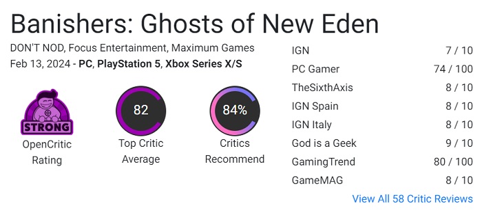 Höga poäng med blandade recensioner: kritikerna välkomnade actionspelet Banishers varmt: Ghosts of New Eden-2