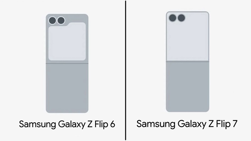 Galaxy Z Flip 7 design scheme with external screen