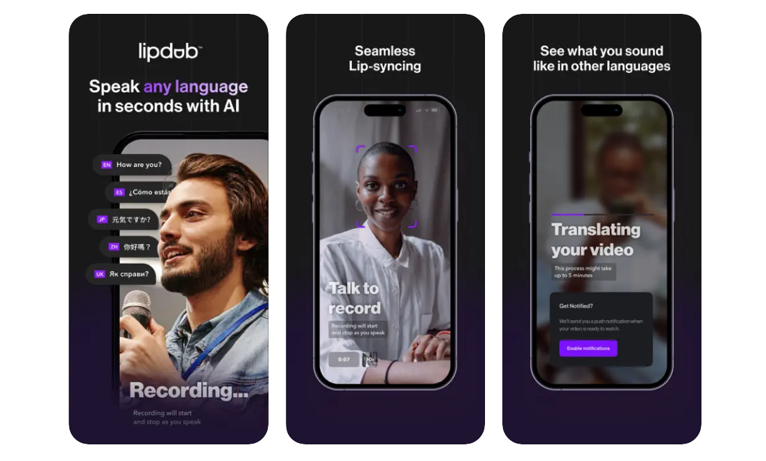 Captions lanserar AI-appen Lipdub för dubbning av videor till 28 språk
