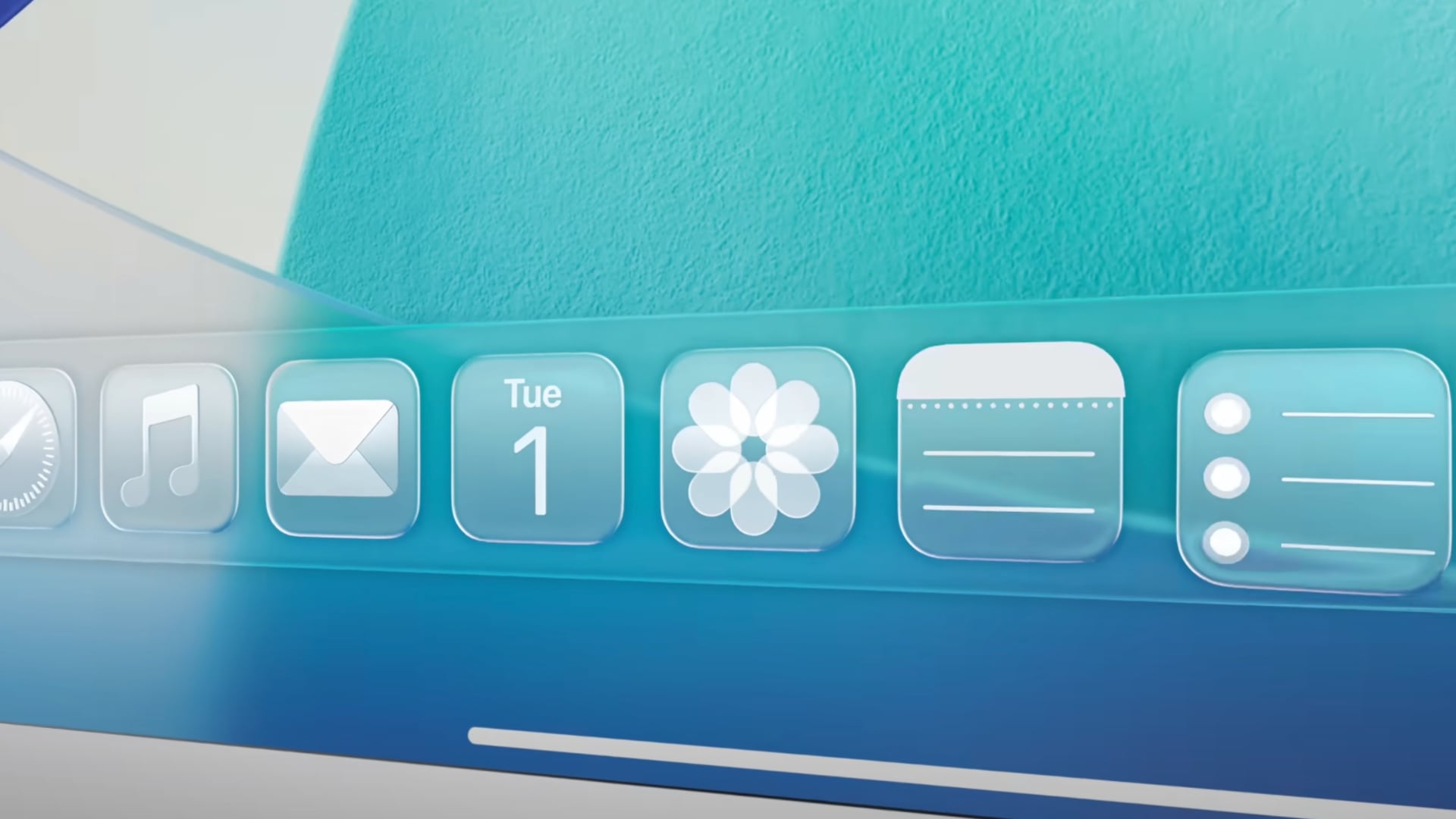 Enhetlig design av Liquid Glass