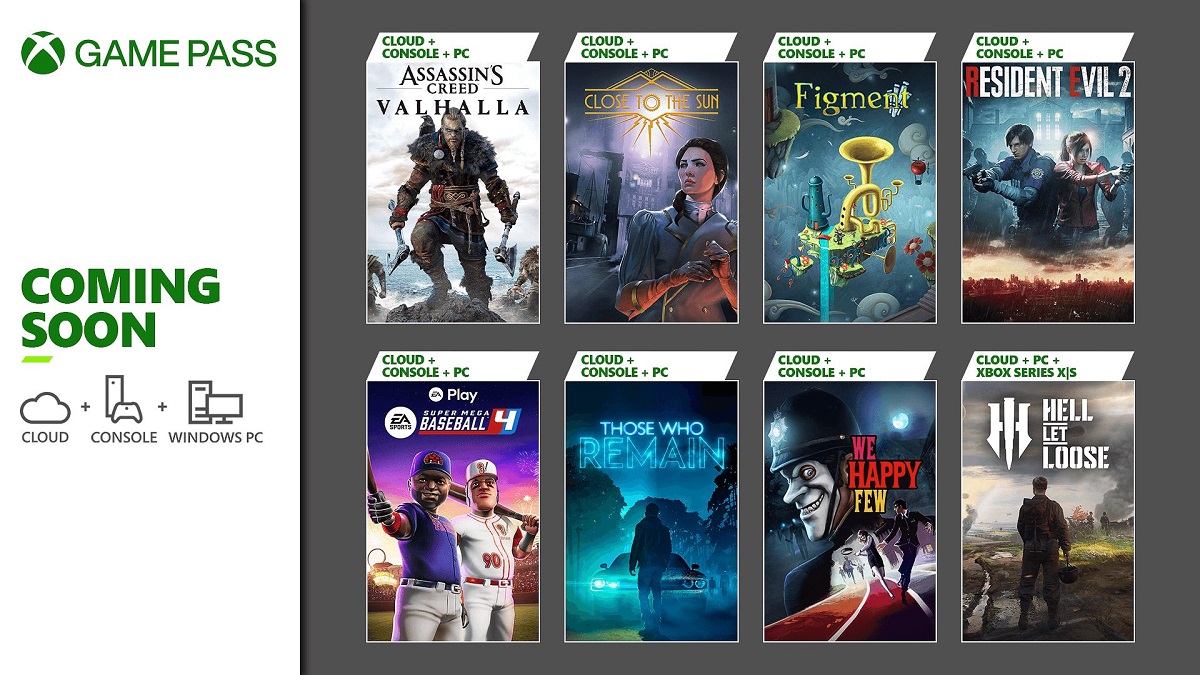 Assassin's Creed Valhalla, Resident Evil 2 remake och ytterligare sex spel kommer att läggas till i Xbox Game Pass-katalogen i januari