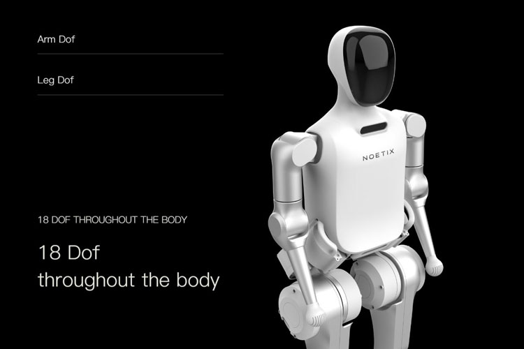 The Noetix N2 robot at the half marathon.