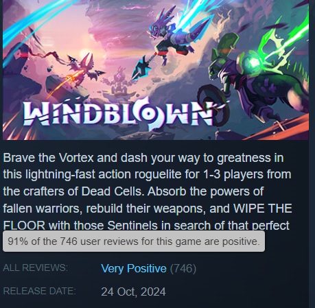 Windblown, ett nytt spel från skaparna av Dead Cells, har släppts i Steam Early Access-2