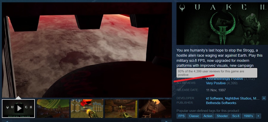 Spelare och kritiker är glada över Quake 2 remastern. Det uppdaterade spelet får toppbetyg på alla plattformar-4