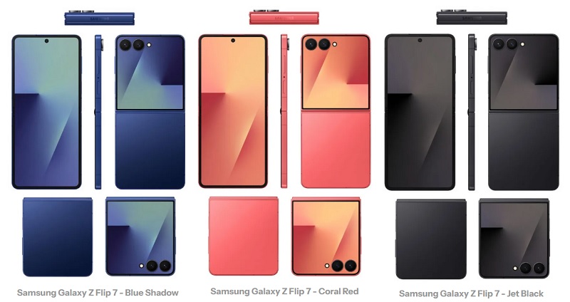 Galaxy Z Flip 7 Renderer