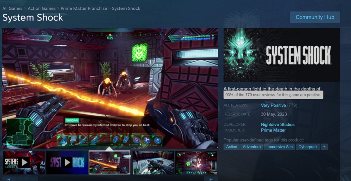Spelare är glada över System Shock remake! Spelet har fått de bästa recensionerna på Steam-2