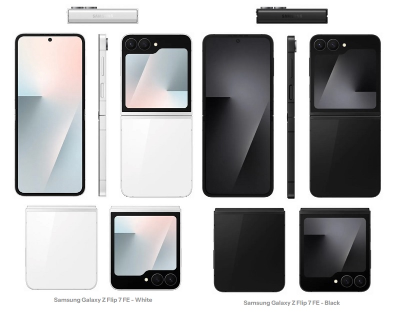 Galaxy Z Flip 7 FE Renderer