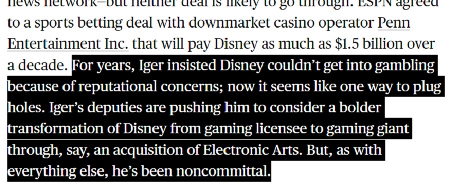 Bloomberg: Disney-chefer överväger allvarligt att köpa videospelsjätten Electronic Arts-2