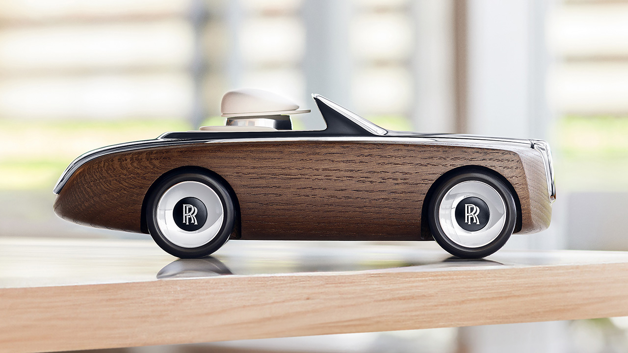 Detaljer om miniatyrskulpturen Rolls-Royce Cameo