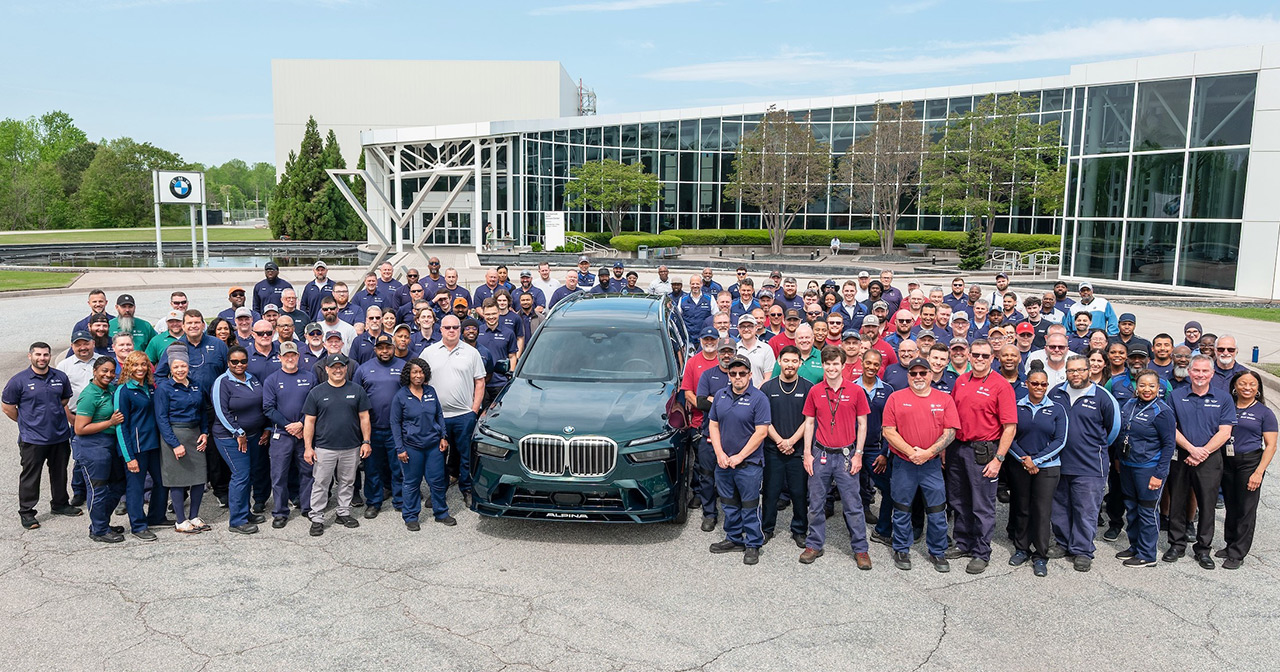 BMW Alpina XB7 vid BMW-fabriken i Spartanburg, South Carolina