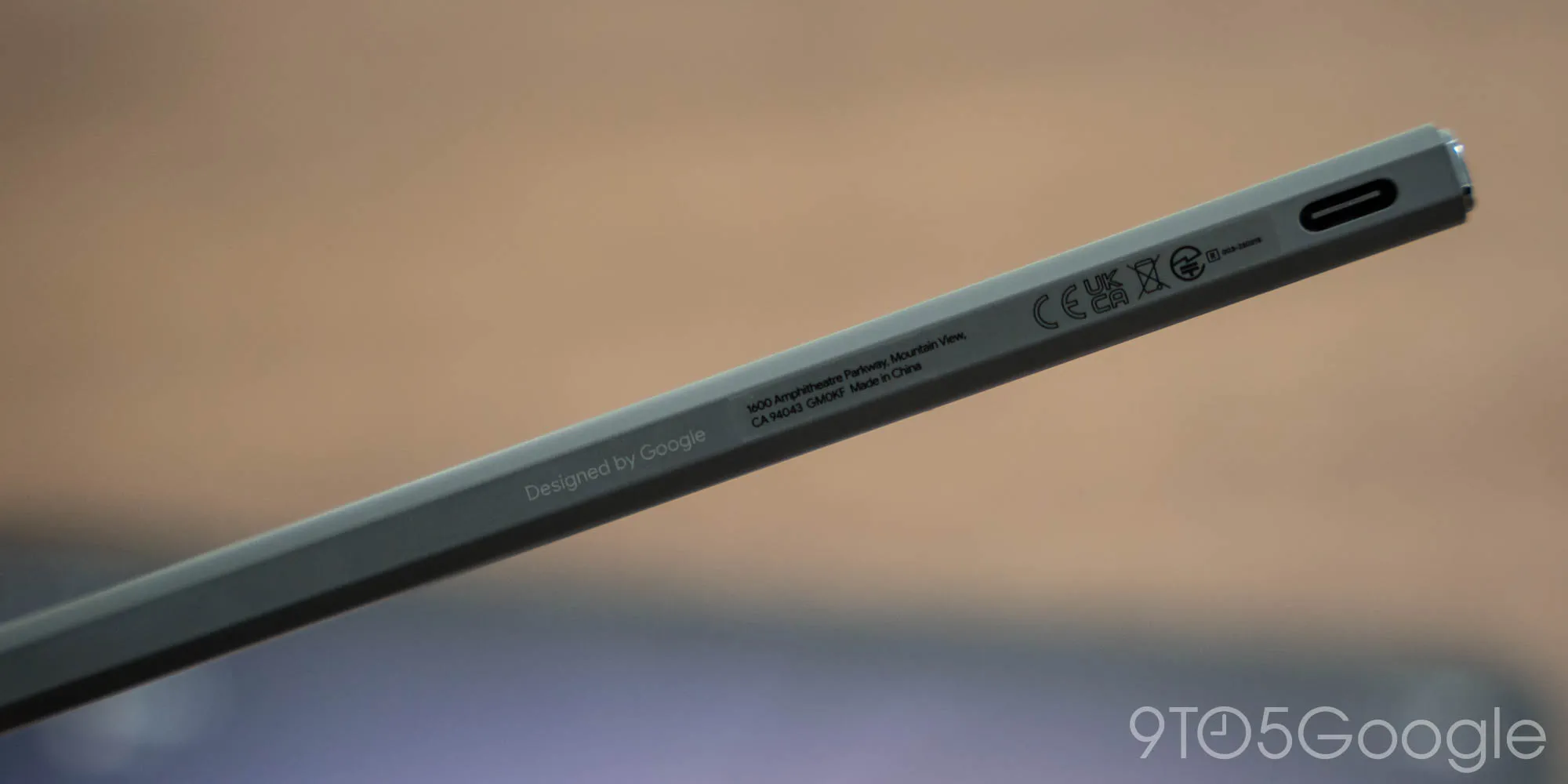 Stylus on the background of Google Pixel Tablet