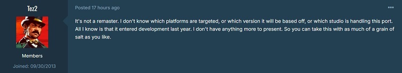 Screenshot av Tez2's inlägg på gtaforums