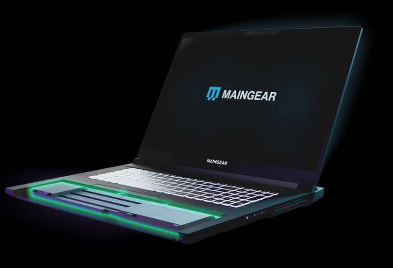 Vy av Maingear Ultima 18-laptopen