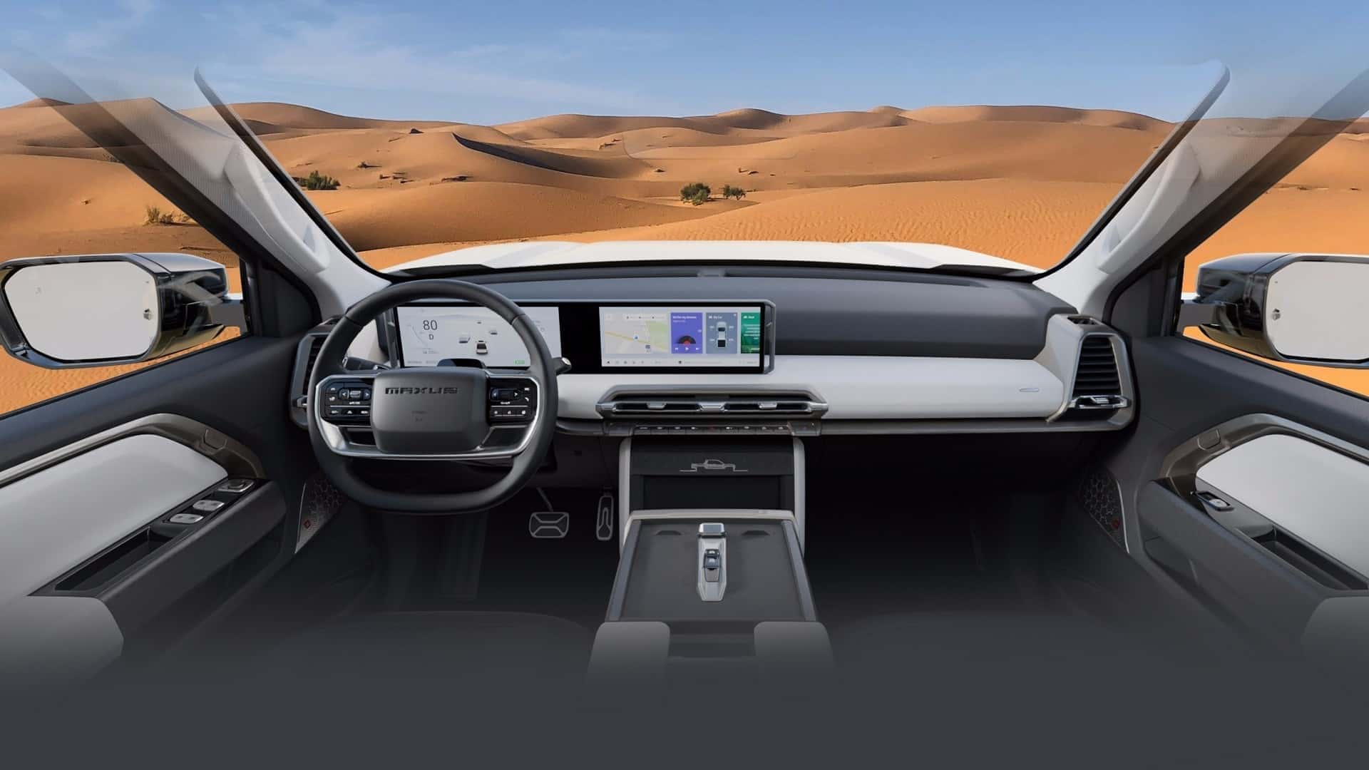 Interiör av Maxus Interstellar X pickup