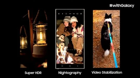 Samsung Galaxy S24 Super HDR Nightography Videostabilisering