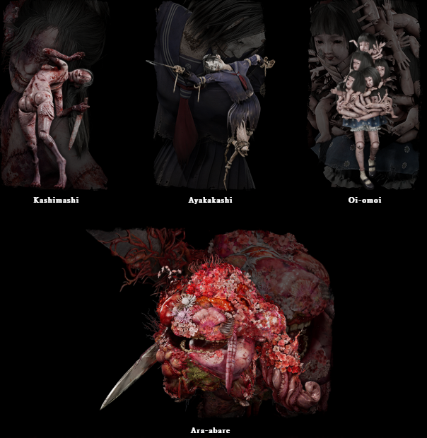 Monster i spelet Silent Hill f