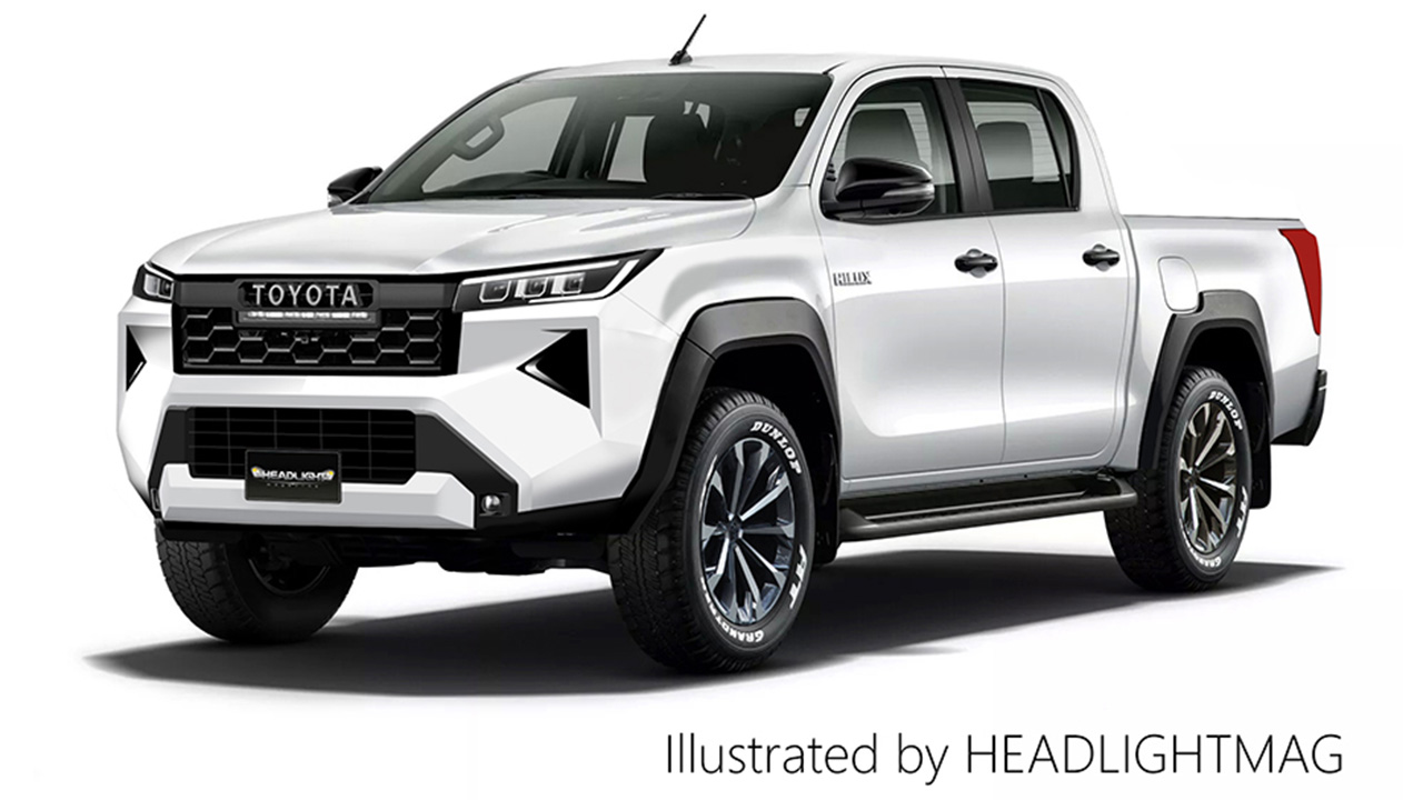 Inofficiell återgivning av nästa generations Toyota Hilux