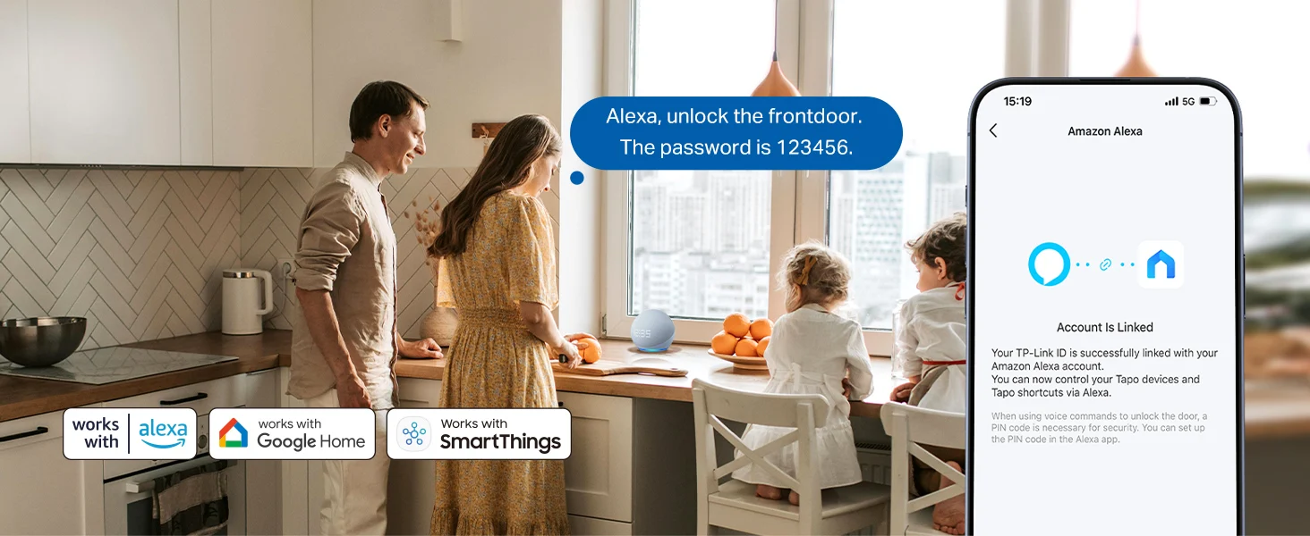 TP-Link Tapo DL100 Dörrlås med SmartThings-stöd