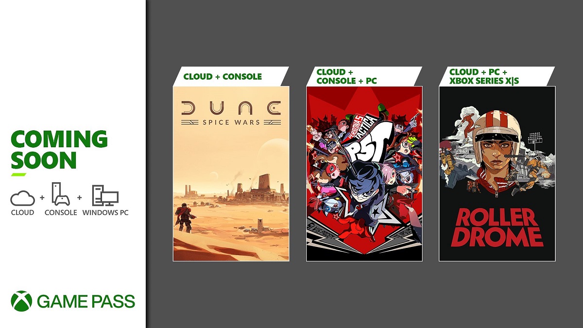 Under andra halvan av november kommer abonnenter på Xbox Game Pass-tjänsten att få tillgång till fyra spel, inklusive Dune: Spice Wars och Persona 5 Tactica