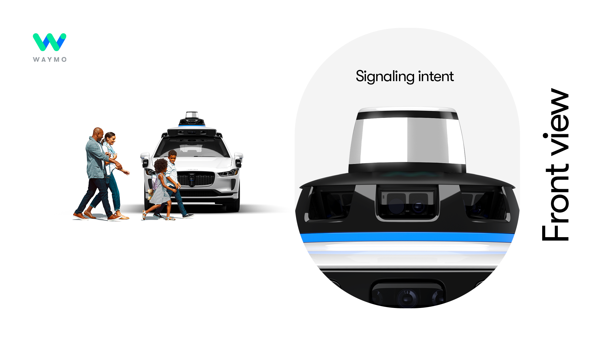 Waymo har utvecklat ett visuellt kommunikationssystem för obemannade bilar med människor-3