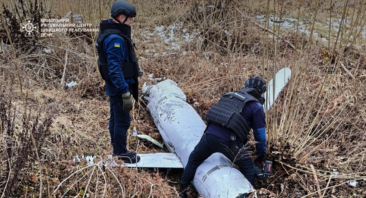 Vraket av Kh-55SM. November 2024. Illustration: SES