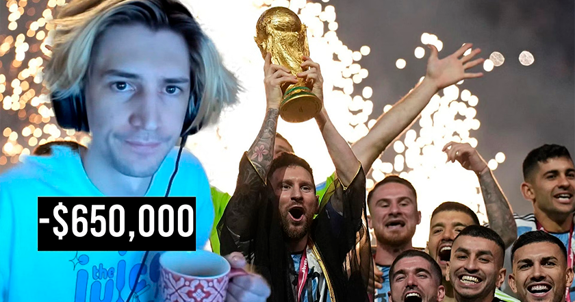 "Det här kommer att bli den enklaste vinsten i mitt liv": xQc-streamer förlorar 650 000 dollar under VM-finalmatchen