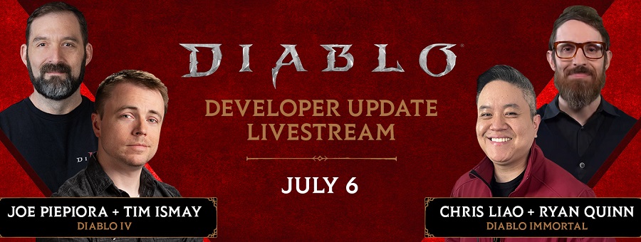 Fans, missa inte detta! Den 6 juli kommer Blizzard att berätta om den första säsongsuppdateringen av Diablo IV och avslöja planerna för Diablo Immortal-2